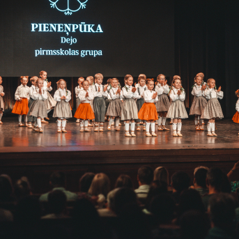 Rīgas Angļu ģimnāzijas un TDA „Līgo” bērnu un jauniešu studijas 15 gadu jubilejas koncerts “Rotā, saulīt, rotādama" - Mūsu jaunie, zaļie asniņi, kuriem visapkārt smieklu virtenes, bet pašos mīt nerimstošs dzīvesprieks un mīlestība pret deju.
Sirsnīga paaudžu satikšanās, sākot no mazajiem saules stariņiem līdz viedajiem dejotājiem, RAĢ un TDA "Līgo" bērnu un jauniešu studijas 15. jubilejas koncertā.
Foto:Deivids Lagzdiņš