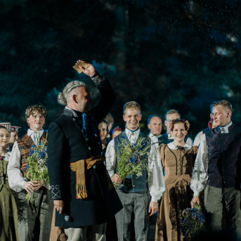 LĪGO. DIŽDIENA. Skatuviskās dejas mistērija. "MĒS DEVIŅI BĀLELIŅI" - 