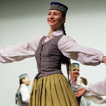 XXV Jaunrades deju konkurss  - Foto:  Uģis Brālēns, Latvijas Nacionālā kultūras centra arhīvs